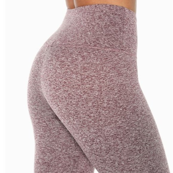 Zobha "Melange" Heather Fig Ankle Athletic Leggings NEW- Sz. Sm - Picture 3 of 9